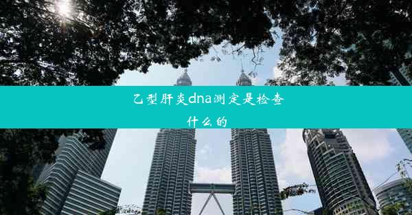 乙型肝炎dna测定是检查什么的