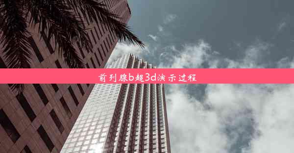 前列腺b超3d演示过程